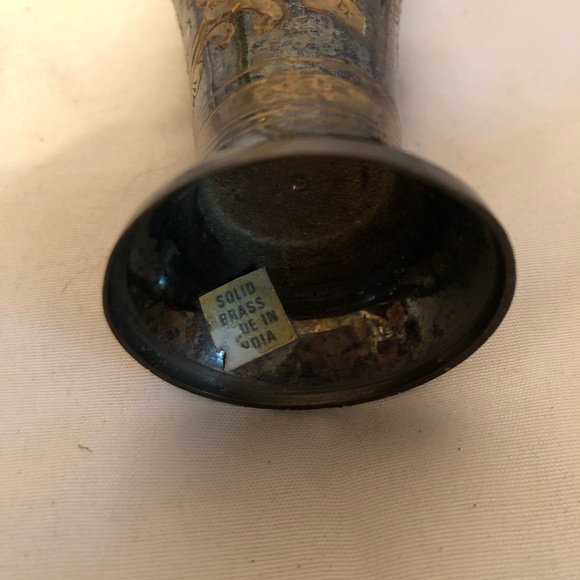 Black and brass vintage vases 3 - Picture 11 of 12